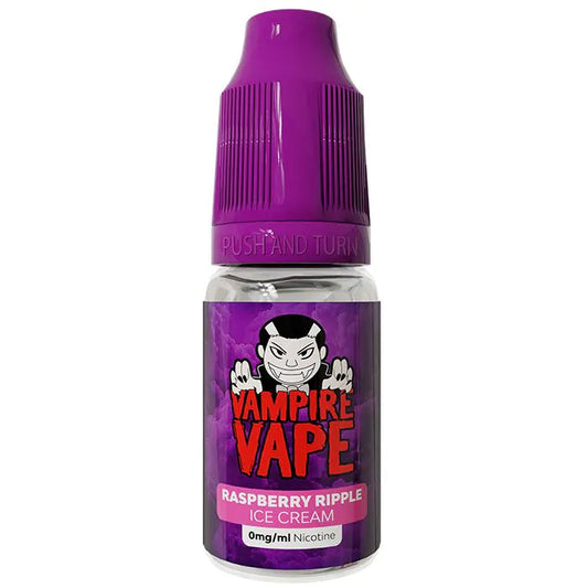 Raspberry Ripple Ice Cream Freebase Vape Juice 10ml | Vampire Vape