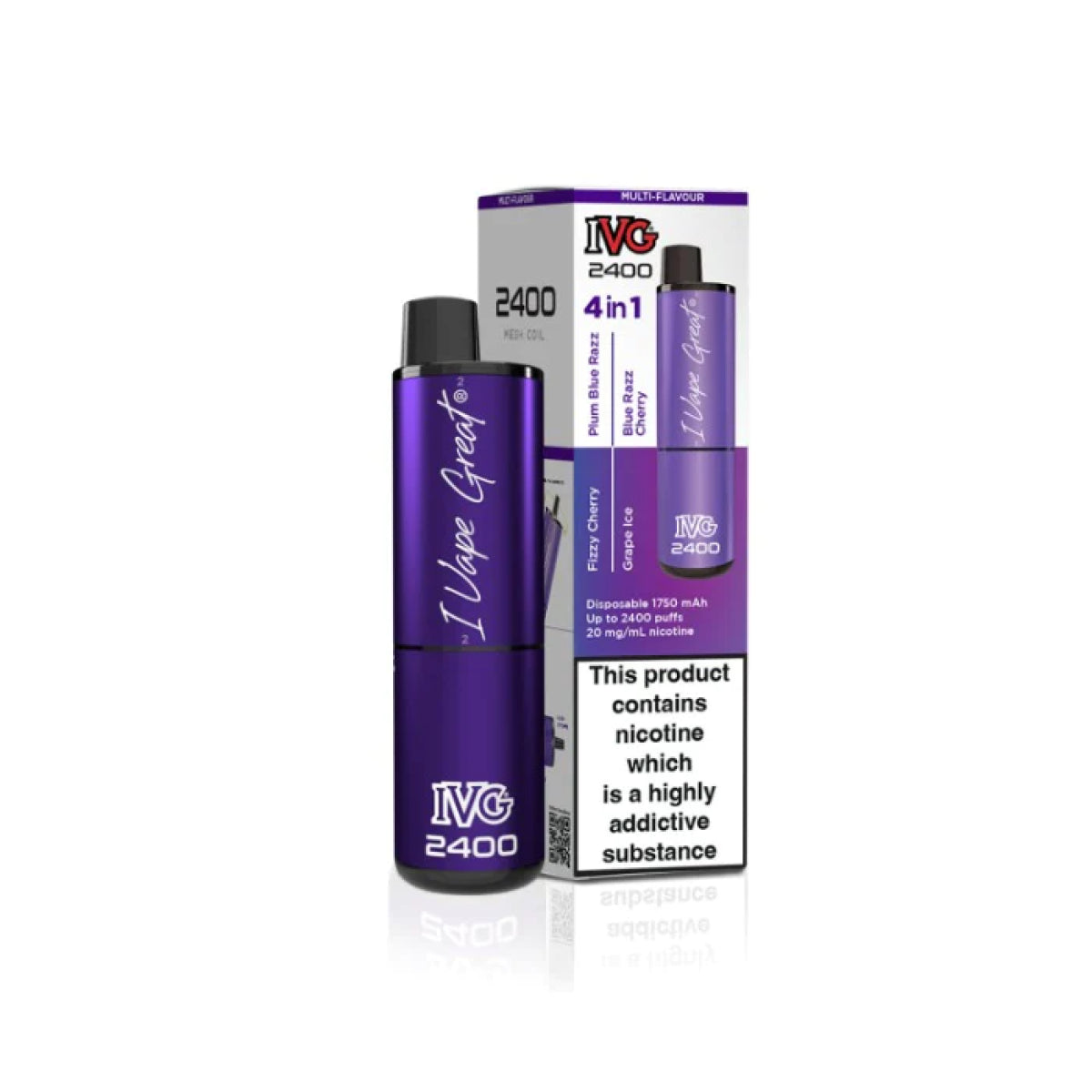 IVG 4 In 1 2400 Puffs Pod Kit 2%