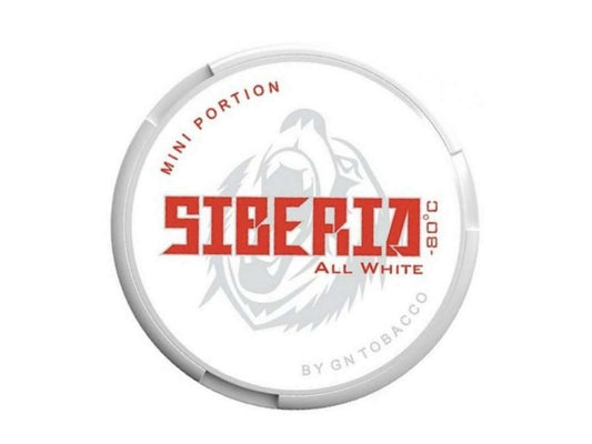 Siberia Mini SNUS All White 33mg (Nicotine Pouches)
