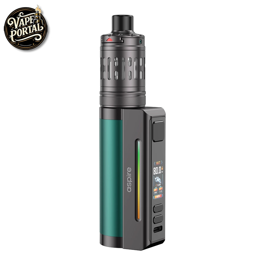 Aspire Zelos M80 Kit Black Green Gunmetal