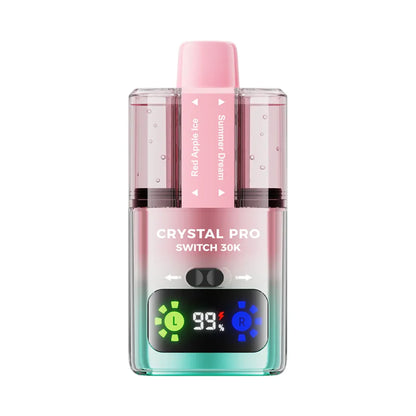 Crystal Pro Switch 30K – 30000 Puffs, HD Display & Mesh Coil