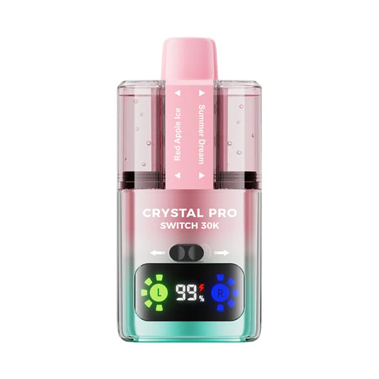 Crystal Pro Switch 30K – 30000 Puffs, HD Display & Mesh Coil
