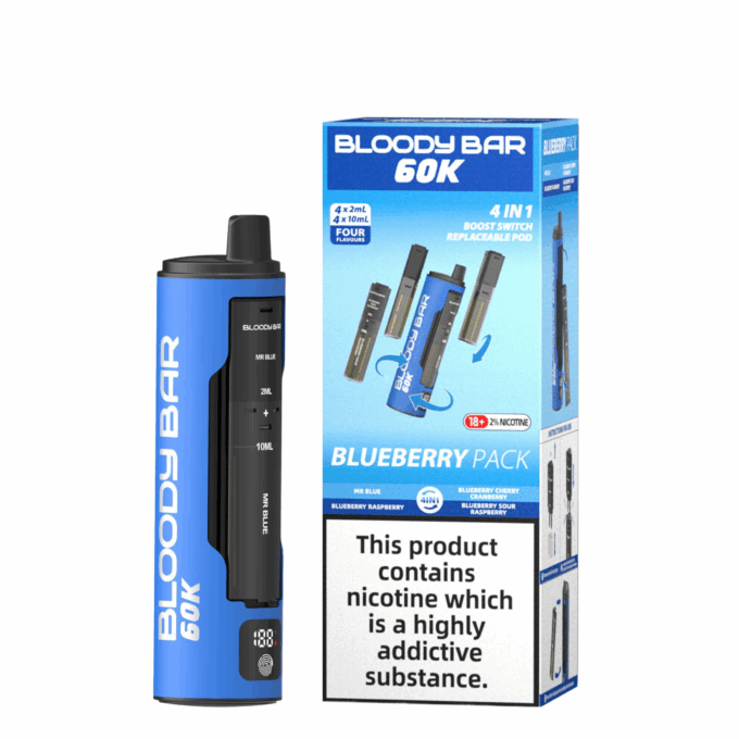 Bloody Bar 60K 4 in 1 Prefilled Pod Vape Kit
