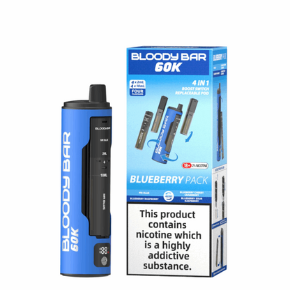 Bloody Bar 60K 4 in 1 Prefilled Pod Vape Kit