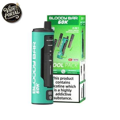 Bloody Bar 60K 4 in 1 Prefilled Pod Vape Kit Cool Pack