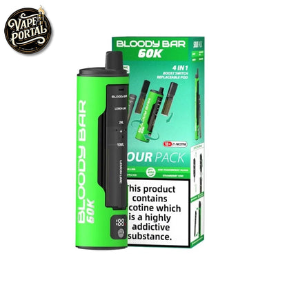 Bloody Bar 60K 4 in 1 Prefilled Pod Vape Kit Sour Pack