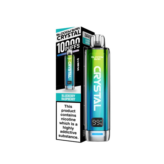 Bloody Bar Crystal 10K Prefilled Pod Kit Blueberry Raspberry