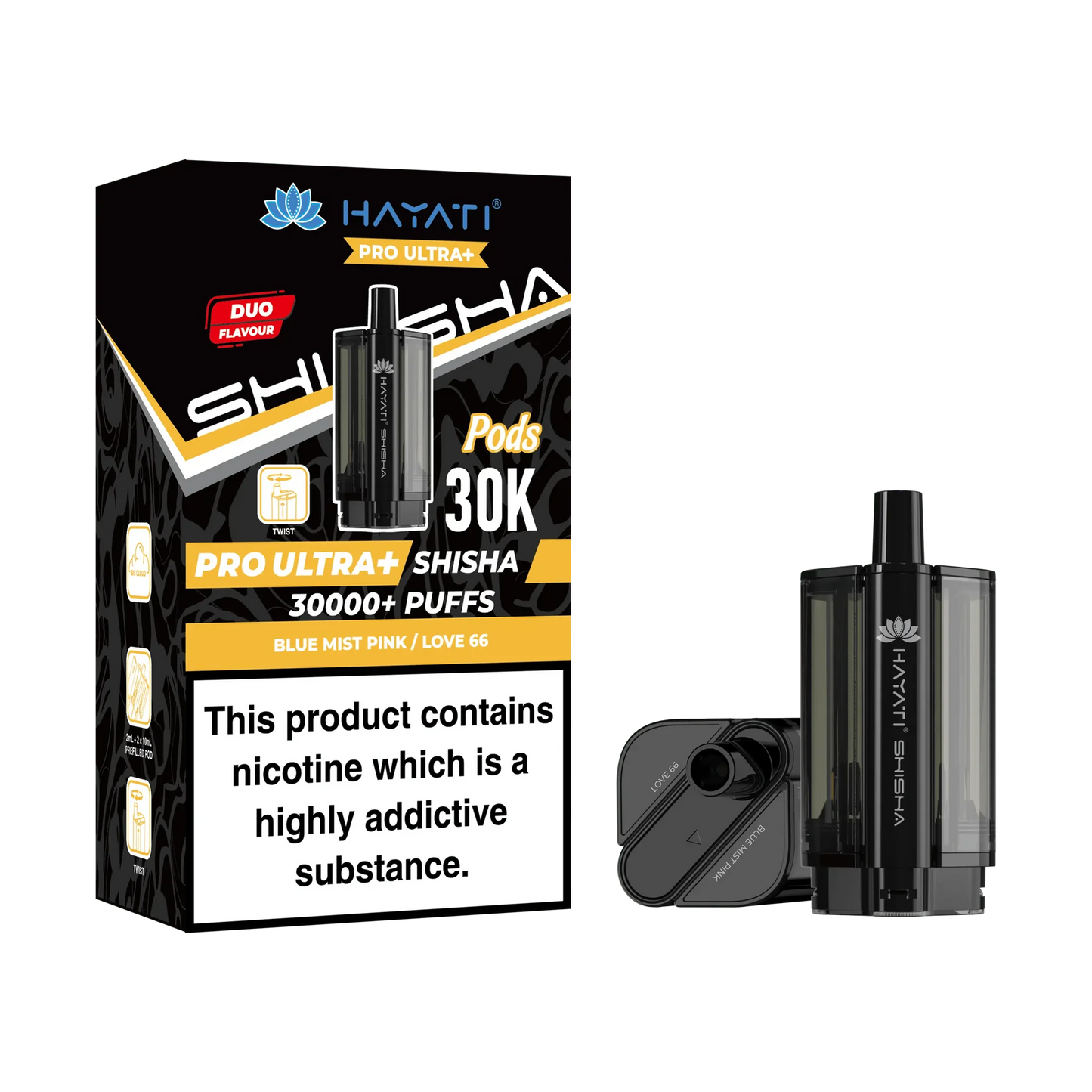 Hayati Pro Ultra Plus Shisha 30k Replacement Prefilled Pod
