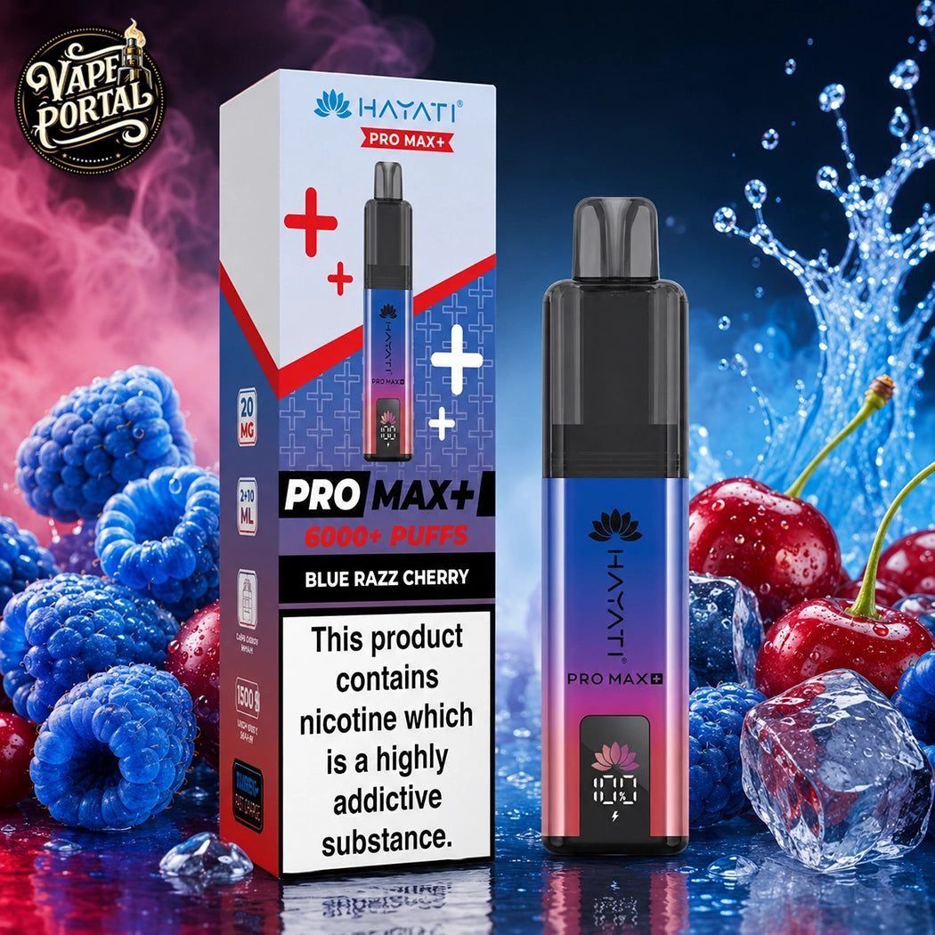 Hayati Pro Max+ 6000 Puffs Blue Razz Cherry
