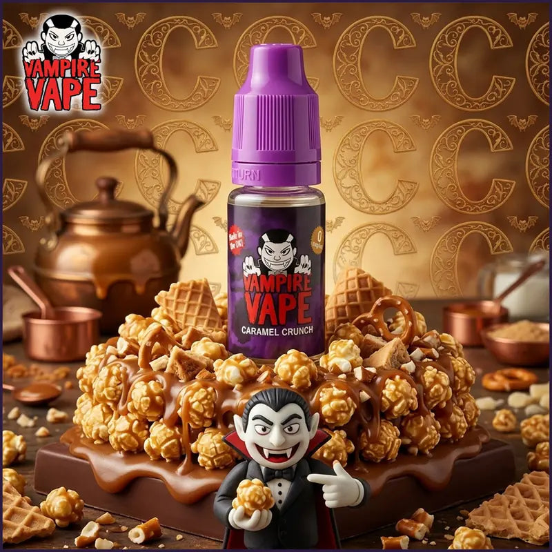 Caramel Crunch Freebase Vape Juice 10ml | Vampire Vape