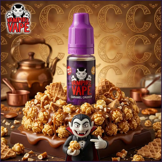 Caramel Crunch Freebase Vape Juice 10ml | Vampire Vape