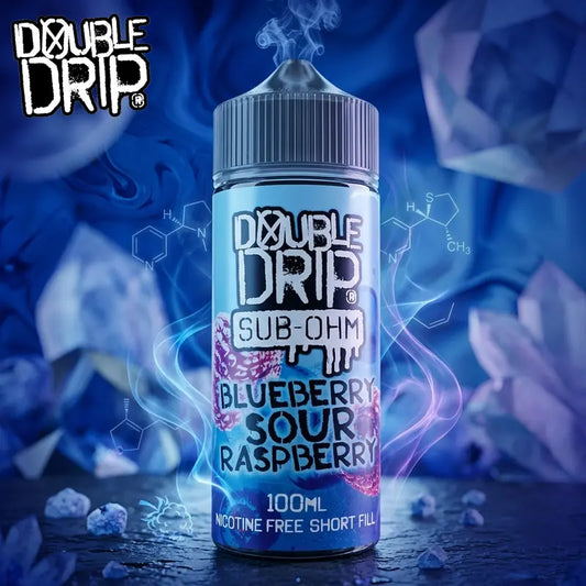 Double Drip Blueberry Sour Raspberry 100ml Shortfill E-liquid