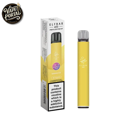 Elf Bar 600 Prefilled Pod Kit Banana Ice