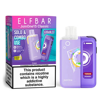 Elf Bar JoinOne15 Classic Prefilled Pod Kit Grape