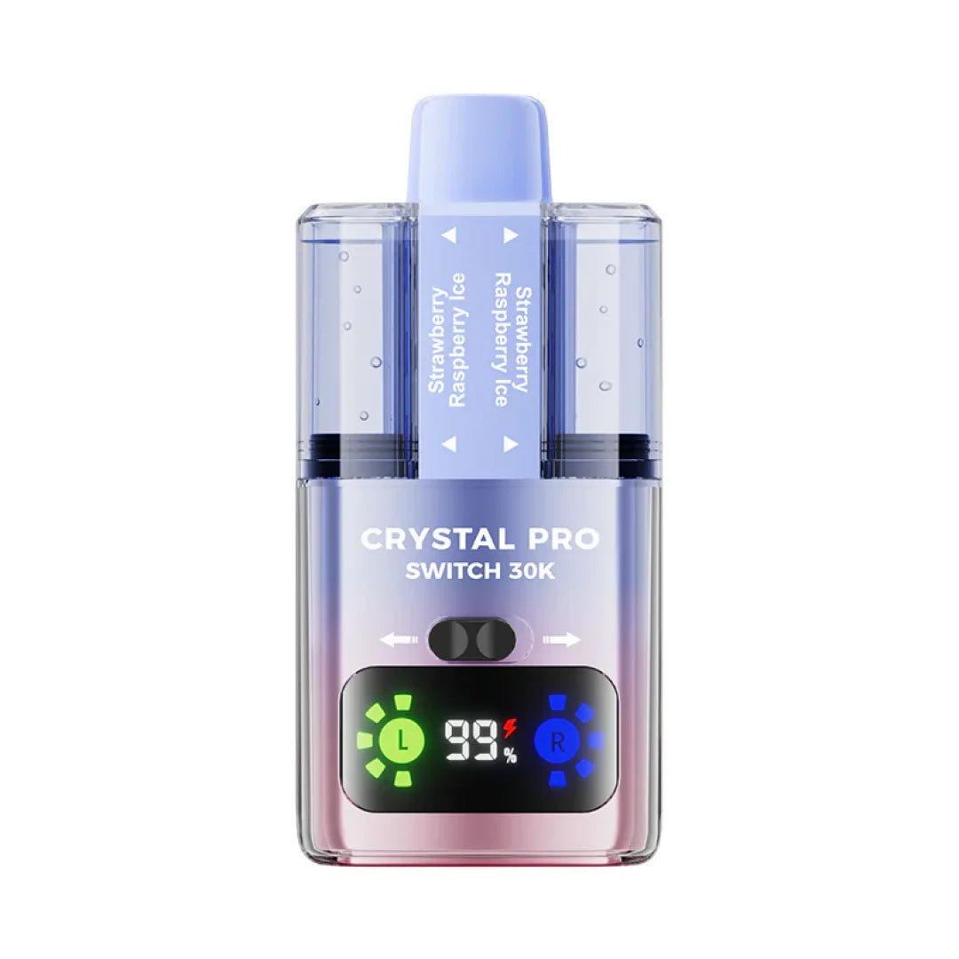 Crystal Pro Switch 30K – 30000 Puffs, HD Display & Mesh Coil