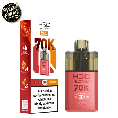 HQD Glow Air 70K Pod Kit Cola Ice & Fantasi Ice
