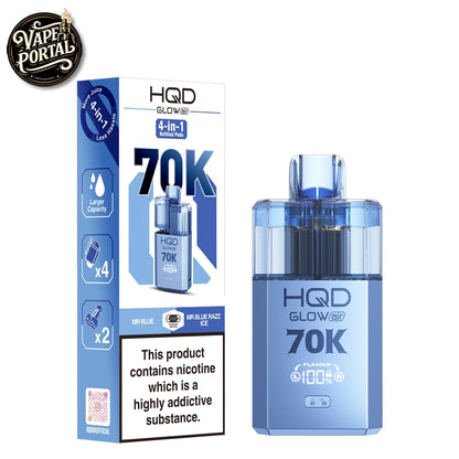 HQD Glow Air 70K Pod Kit Mr Blue & Mr Blue Razz Ice