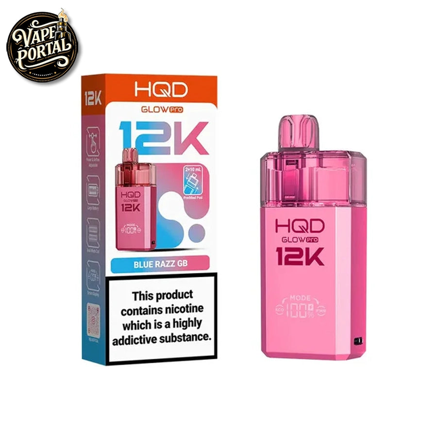 HQD Glow Pro 12K Replacement Pod Kit Blue Razz GB