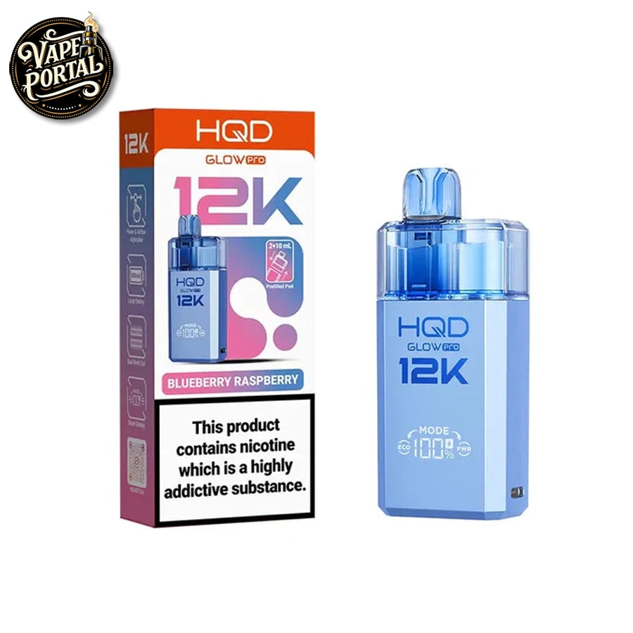 HQD Glow Pro 12K Replacement Pod Kit Blueberry Raspberry