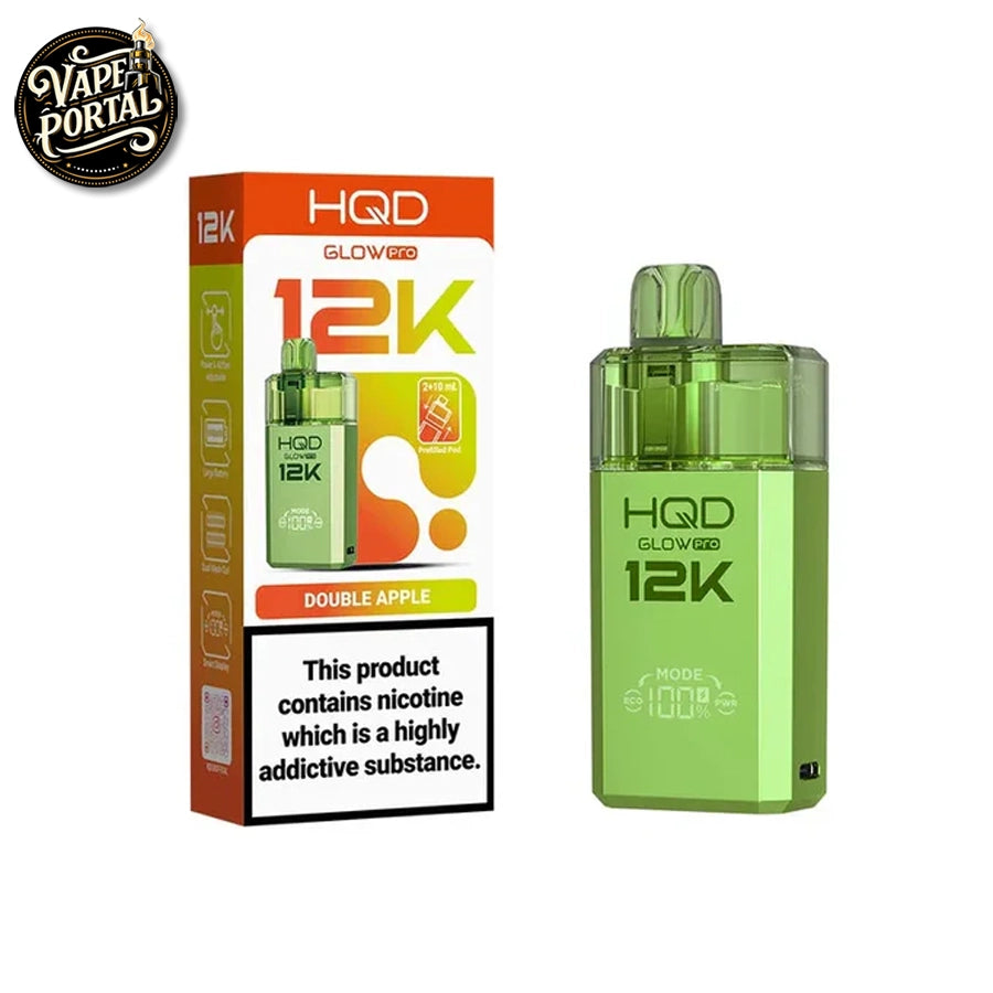 HQD Glow Pro 12K Replacement Pod Kit Double Apple