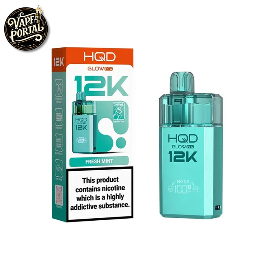 HQD Glow Pro 12K Replacement Pod Kit Fresh Mint