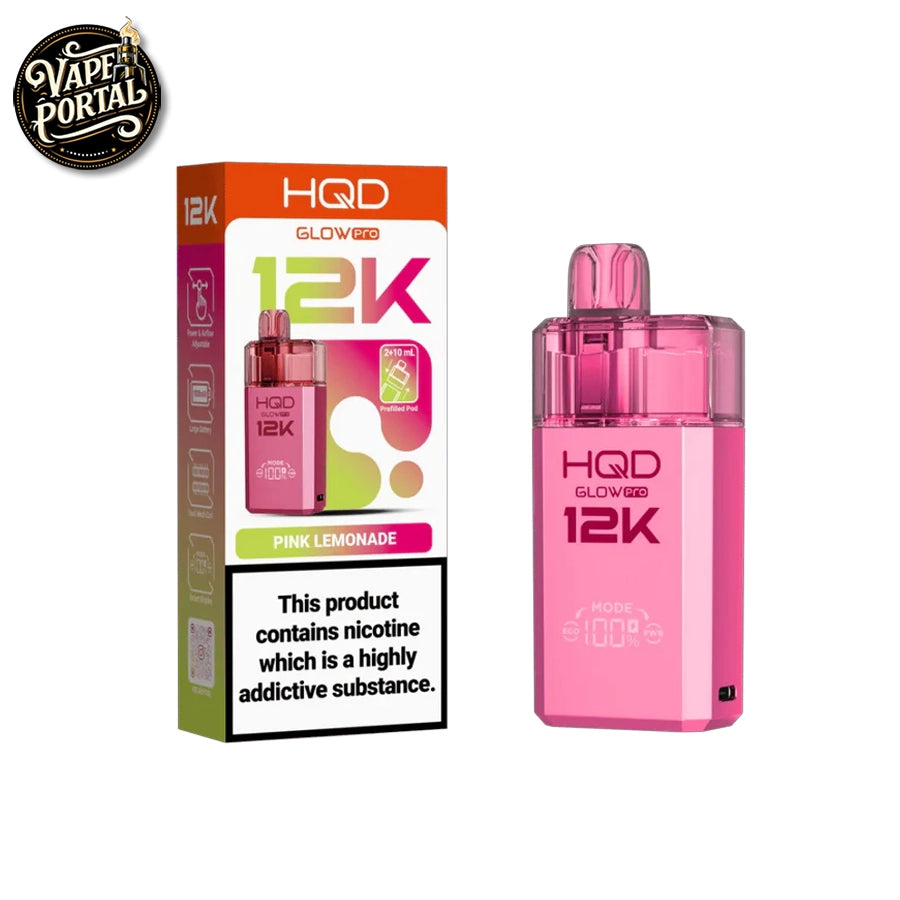 HQD Glow Pro 12K Replacement Pod Kit Pink Lemonade