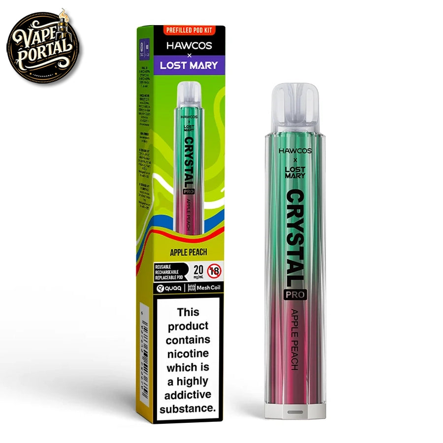 Hawcos x Lost Mary Crystal Pro Prefilled Pod Kit Apple Peach