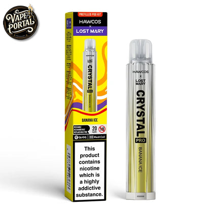 Hawcos x Lost Mary Crystal Pro Prefilled Pod Kit Banana Ice