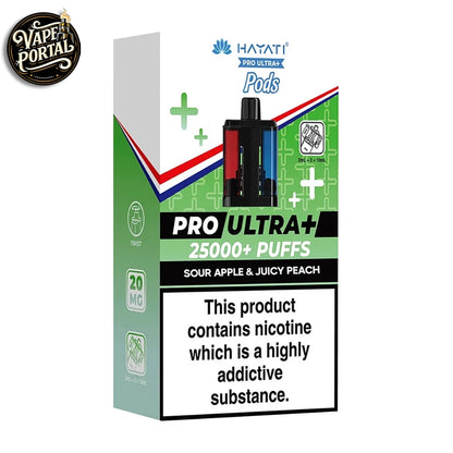 Hayati-Pro-Ultra-Plus-25000-Prefilled-Pods-Sour-Apple-_-Juicy-Peach