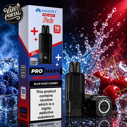Hayati Pro Max Plus 6000 Pods Blue Razz Cherry 