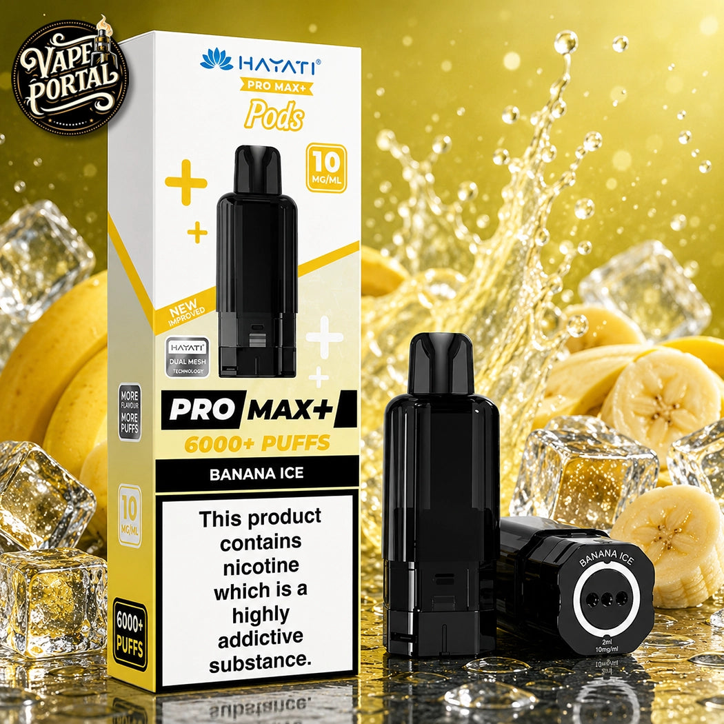 Hayati Pro Max Plus 6000 Pods Banana Ice 