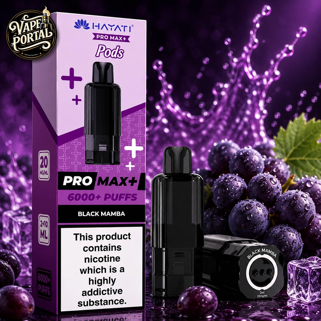Hayati Pro Max Plus 6000 Pods Black Mamba 