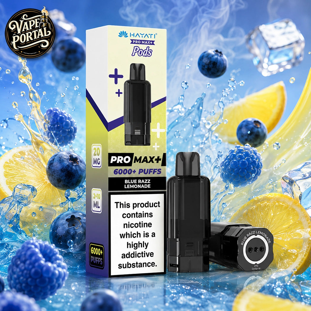 Hayati Pro Max Plus 6000 Pods Blue Razz Blackcurrant 