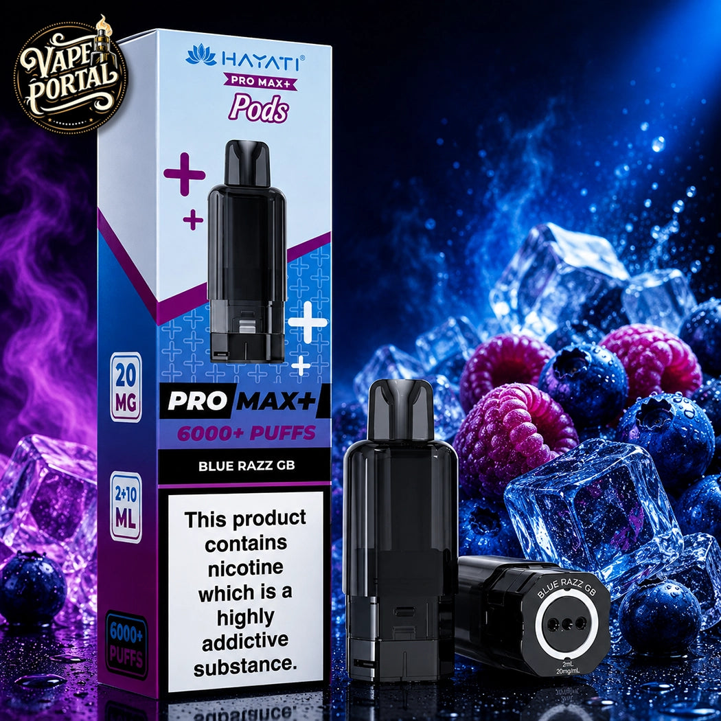 Hayati Pro Max Plus 6000 Pods Blue Razz GB
