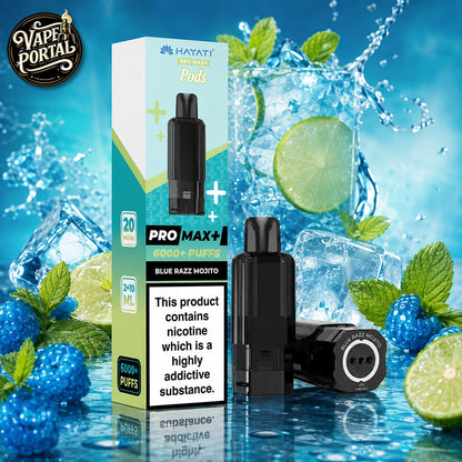 Hayati Pro Max Plus 6000 Pods Blue Razz Mojito 