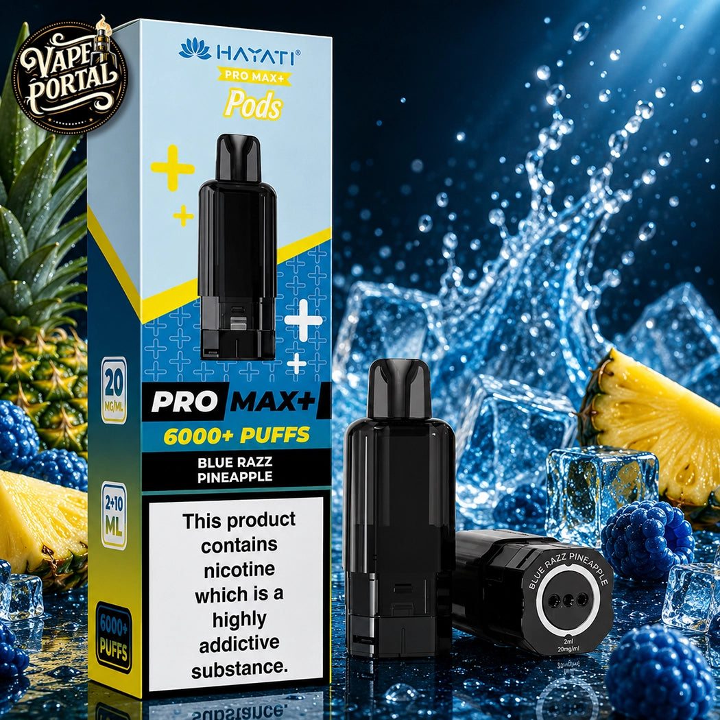Hayati Pro Max Plus 6000 Pods Blue Razz Pineapple