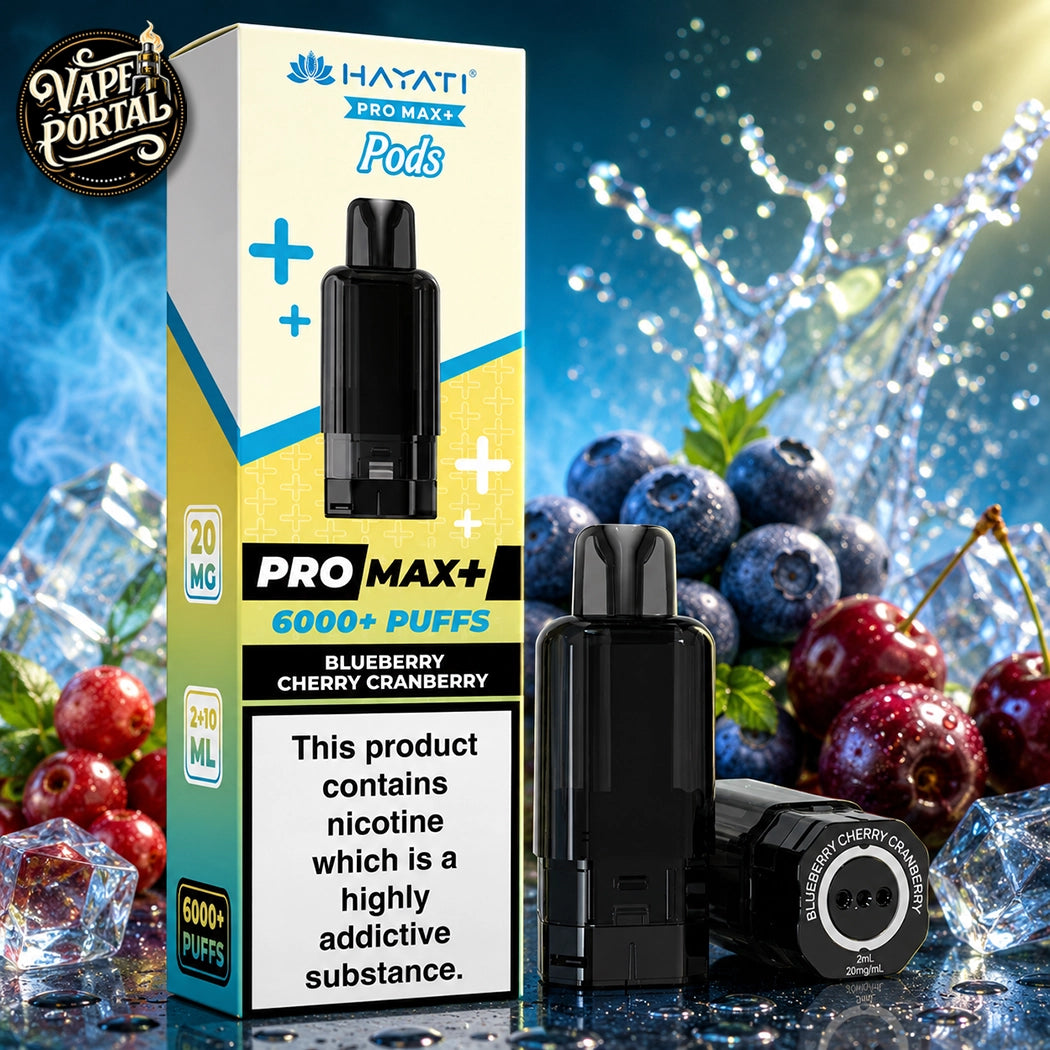 Hayati Pro Max Plus 6000 Pods Blueberry Cherry Cranberry 