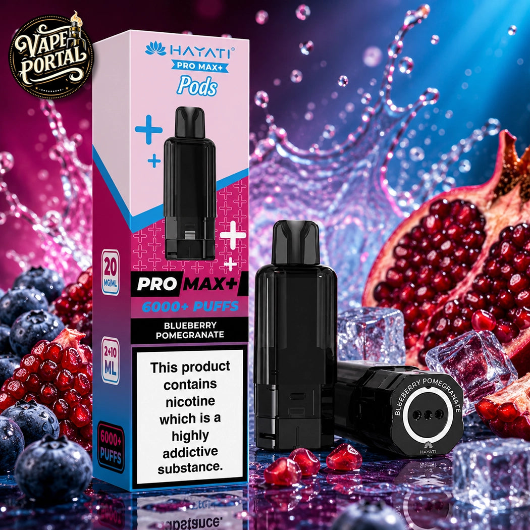 Hayati Pro Max Plus 6000 Pods Blueberry Pomegranate