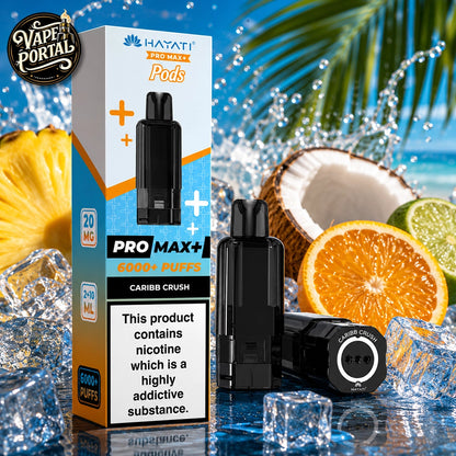 Hayati Pro Max Plus 6000 Pods Caribb Crush   