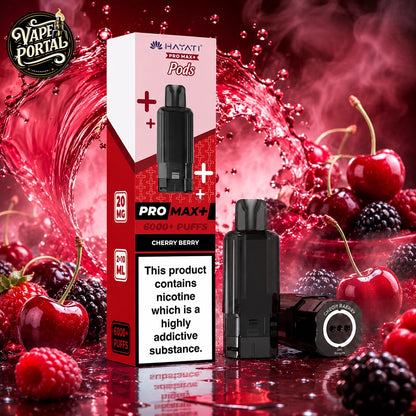 Hayati Pro Max Plus 6000 Pods Cherry Berry