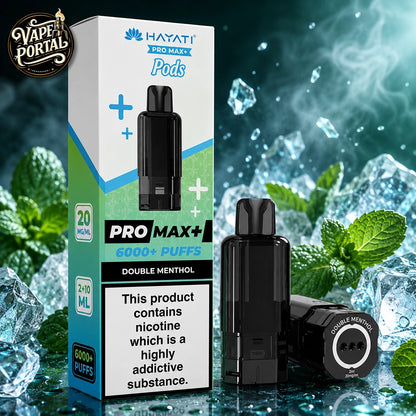 Hayati Pro Max Plus 6000 Pods Double Menthol 