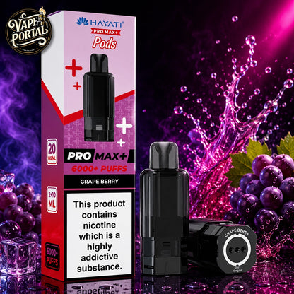 Hayati Pro Max Plus 6000 Pods  Grape_Berry