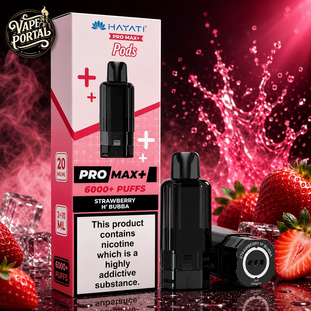 Hayati Pro Max Plus 6000 Pods Strawberry H Bubba 