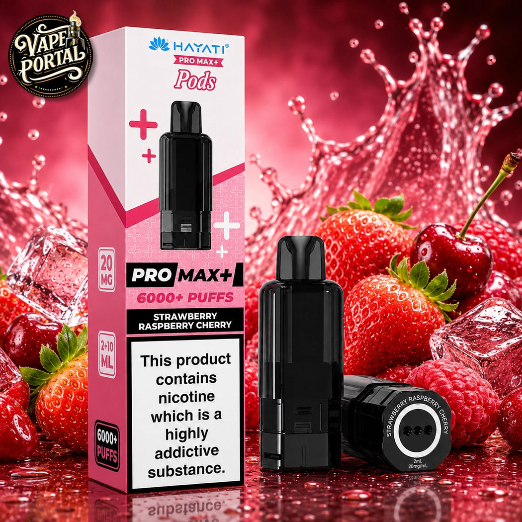 Hayati Pro Max Plus 6000 Pods Strawberry Raspberry Cherry