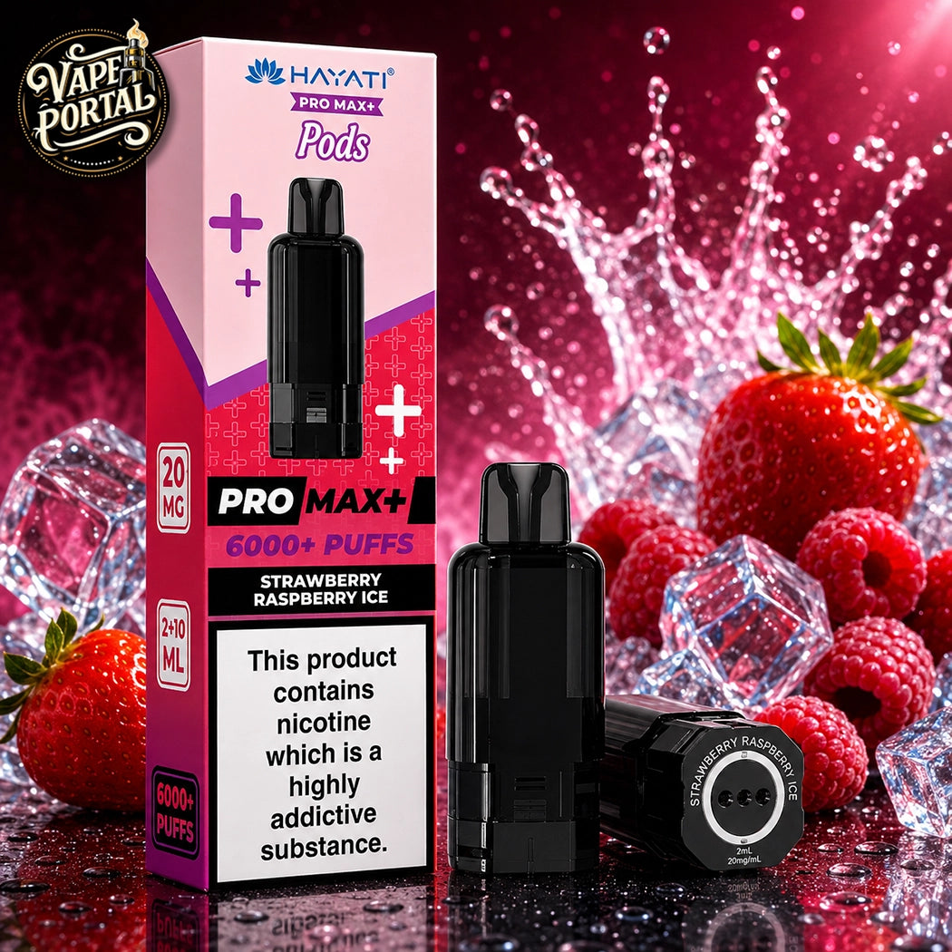 Hayati Pro Max Plus 6000 Pods Strawberry Raspberry Ice