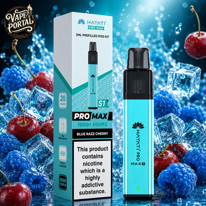 Hayati Pro Max S1 Prefilled Pod Kit Blue Razz Cherry