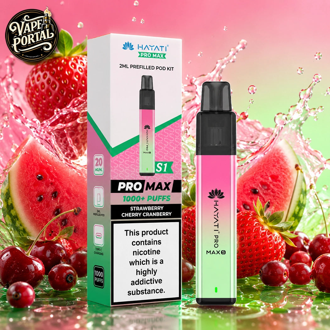 Hayati Pro Max S1 Prefilled Pod Kit Strawberry Cherry Cranberry
