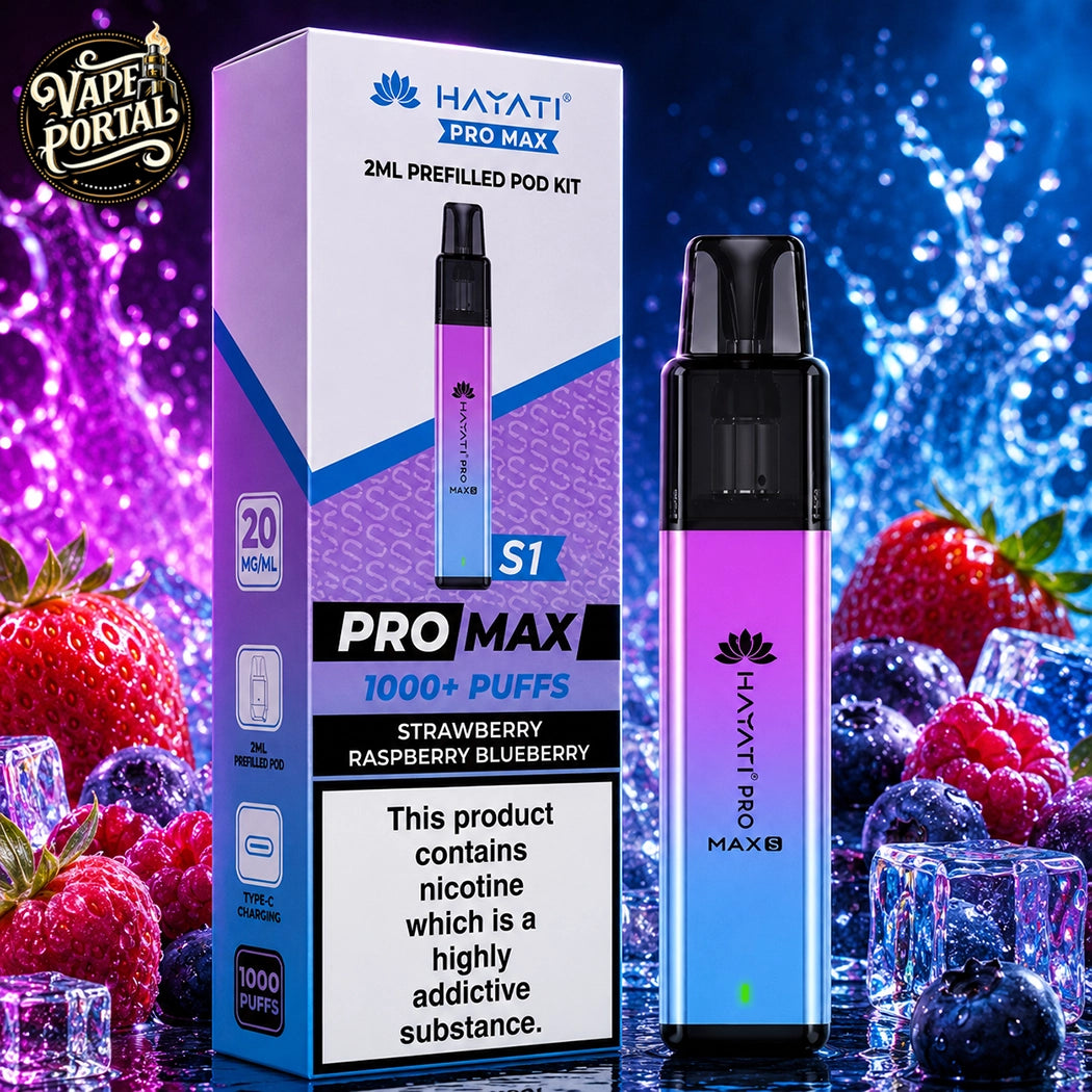 Hayati Pro Max S1 Prefilled Pod Kit Strawberry Raspberry Blueberry