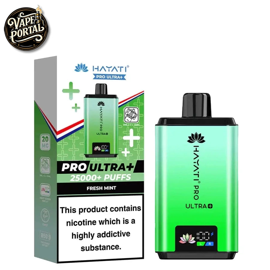 Hayati Pro Ultra Plus 25000 Prefilled Pod Kit Fresh Mint