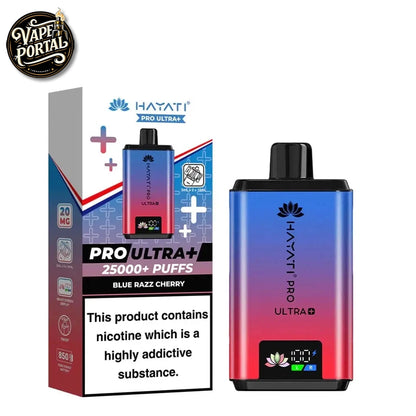 Hayati Pro Ultra Plus 25000 Prefilled Pod Kit Blue Razz Cherry